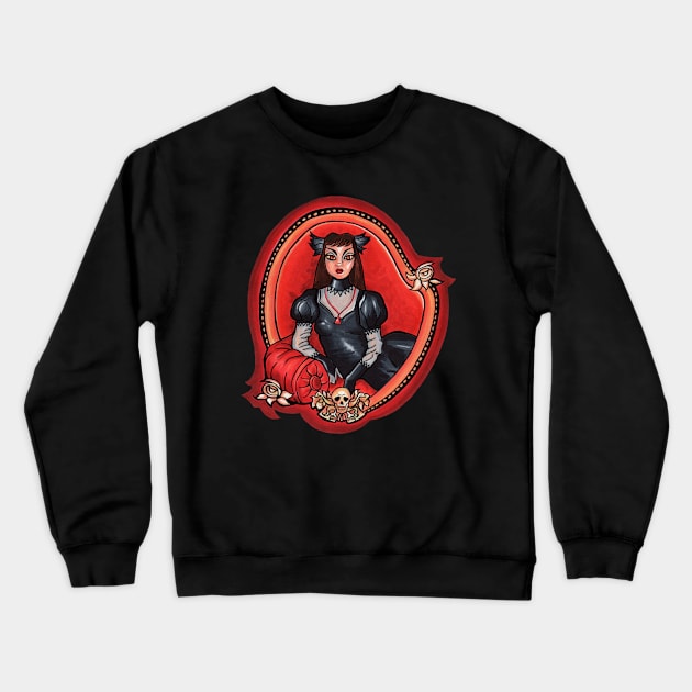 Haunted Mansion Cat Lady Crewneck Sweatshirt by GreyDawn